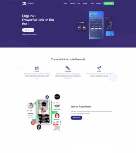 Multiple Bio Links for Instagram Diglink